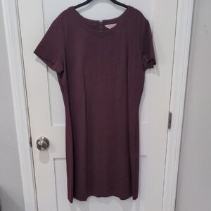 Brooks Brothers Burgundy Shift Dress XL 14 16